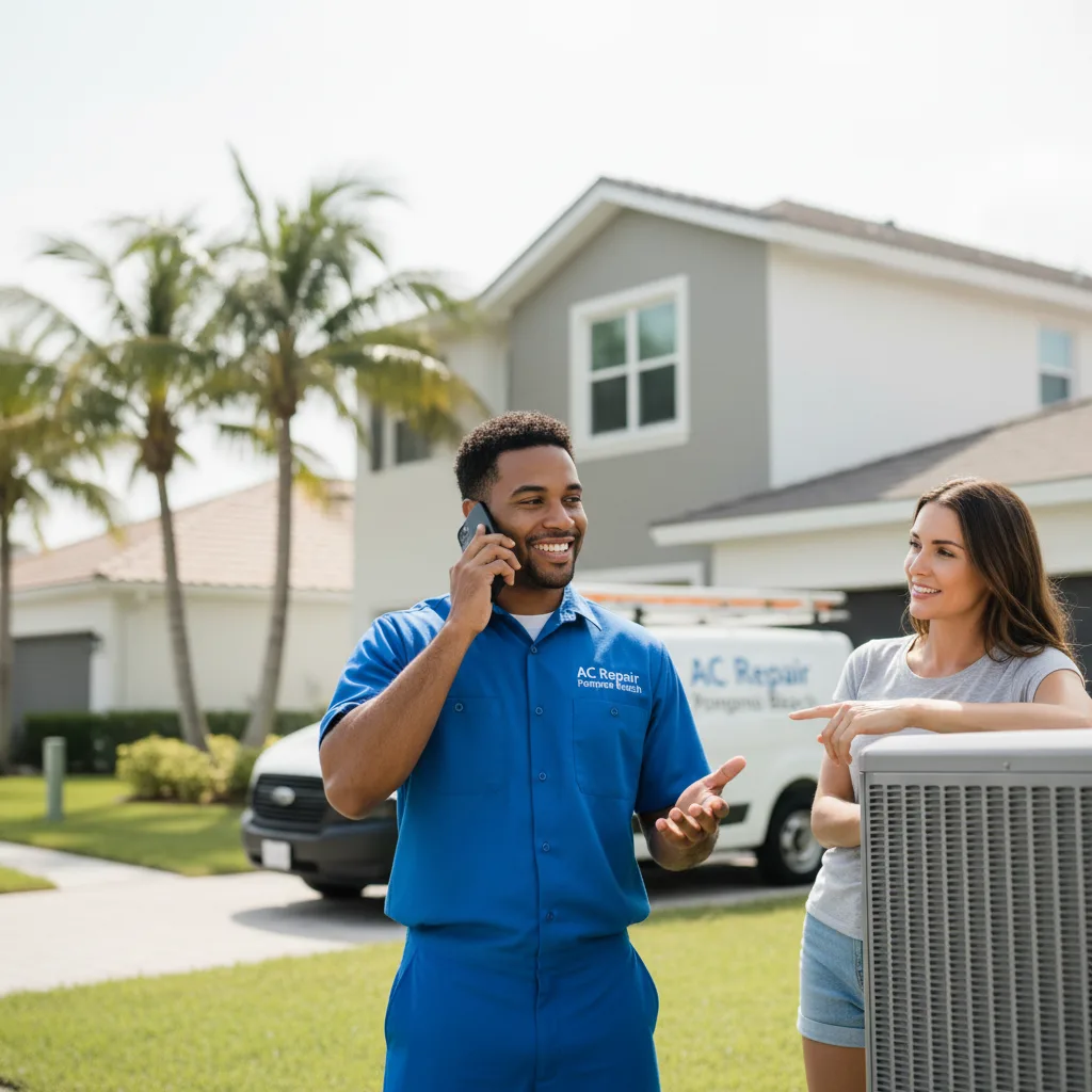 AC Repair Pompano Beach customer support in Hamer